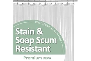 Clear PEVA Shower Curtain Liner – Waterproof & Rustproof