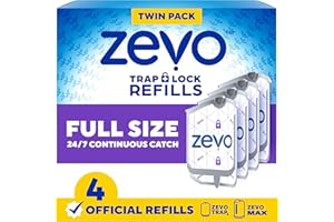 Zevo Flying Insect Trap Refill Cartridges – 4-Pack