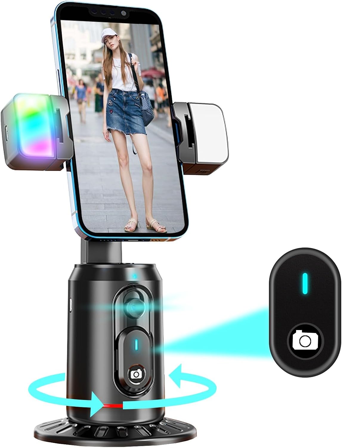 Auto Face Tracking Phone Tripod – Hands-Free filming Made Easy